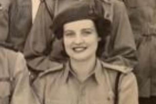 Dr Mary Bew, World War Two veteran and later a GP in Northern Ireland, in her military uniform