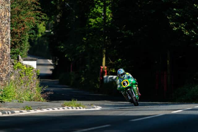 John McGuinness led the times in the Senior Classic qualifying session on the Winfield Paton on the first day of the Manx Grand Prix.
