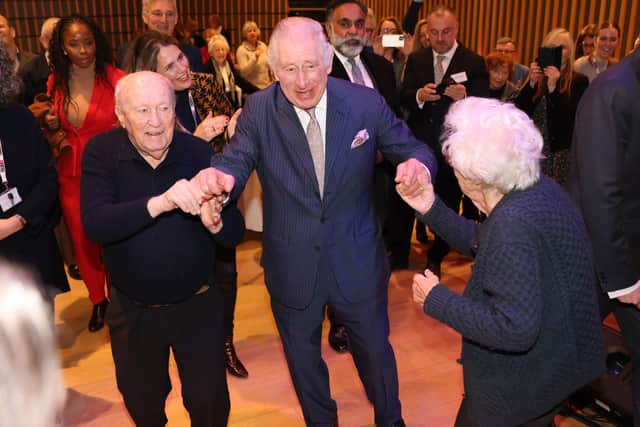 King Charles III during a visit to the JW3 Jewish community centre in London as the Jewish community prepares to celebrate Chanukah. Picture date: Friday December 16, 2022.