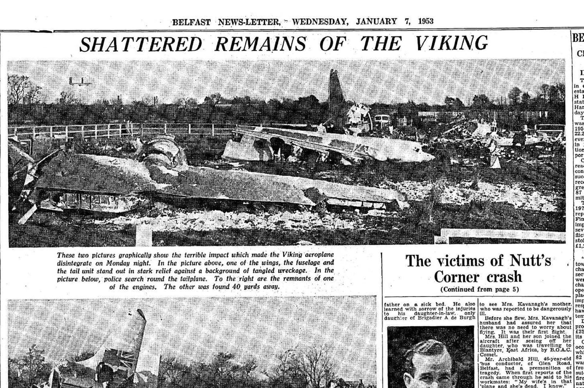 De Valera is among those who sympathise after air disaster (1953)
