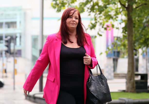 Jolene Bunting pictured at Laganside Courts in Belfast City Centre at a previous court hearing
