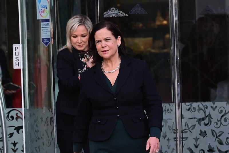 Sinn Fein’s Mary Lou McDonald and Michelle O’Neill