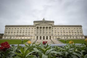 In a joint statement on Monday evening, DUP leader Sir Jeffrey Donaldson, UUP leader Doug Beattie and TUV Leader Jim Allister, said work on the stone has been completed.