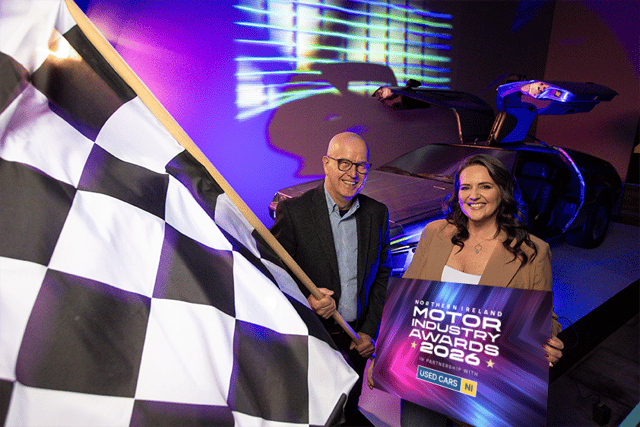 The finalists for the 2026 Northern Ireland Motor Industry Awards (NIMIA), in partnership with headline sponsor Used Cars NI, have been announced. Pictured is head judge of NI Motor Industry Awards 2026 alongside Emma Marley, CEO of Used Cards NI