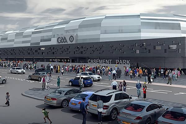 A computer generated image of how the redeveloped Casement Park will look. Ulster GAA