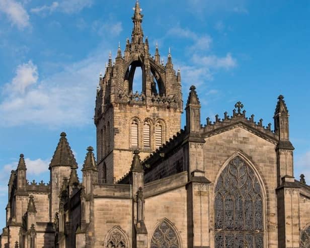 St Giles' Presbyterian cathedral is located in the centre of Edinburgh
