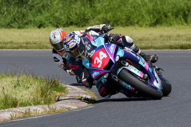 Alastair Seeley is on the verge of winning the Ulster Superbike Championship for the second year running on the IFS Yamaha R1 at Bishopscourt. Picture: Derek Wilson