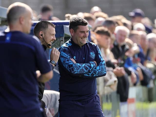 Loughgall manager Dean Smith. PIC: David Maginnis/Pacemaker Press