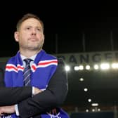 Newly-appointed Rangers manager Michael Beale during a press conference at the Ibrox Stadium on December 1