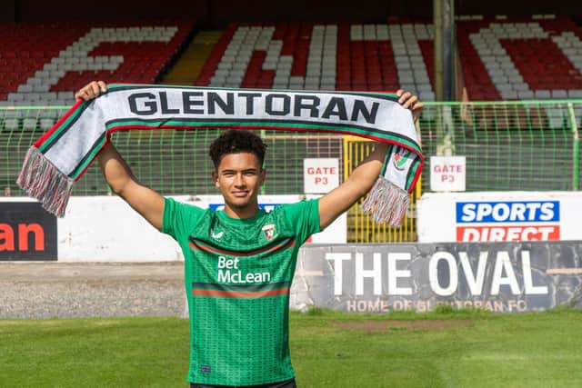 Ex-Birmingham City U21 midfielder Finley Thorndike has completed a move to Glentoran on transfer deadline day. (Photo: Glentoran FC)