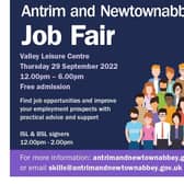 Jobs and Careers Fair at the award winning Valley Leisure Centre on Thursday