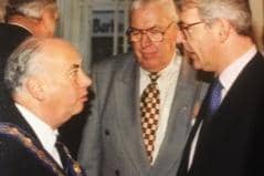 Rev Robert Coulter was well connected within unionism. He is seen here with Dr Ian Paisley and the ex prime minister John Major. Earlier, he held talks at his home with the NIO minister Brian Mawhinney, who had ostensibly come to the house to discuss education with John Coulter who was News Letter Education Correspondent