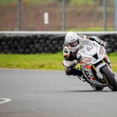 Andy Reid is aiming to challenge for the Ulster Superbike title in 2024 on the J McC Roofing Racing Kawasaki. Picture: Kristian Graham