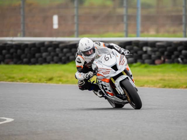 Andy Reid is aiming to challenge for the Ulster Superbike title in 2024 on the J McC Roofing Racing Kawasaki. Picture: Kristian Graham