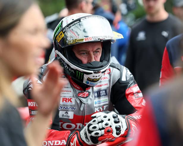 John McGuinness marked the 30th anniversary of his Isle of Man TT debut this year. (Photo by Stephen Davison/Pacemaker Press)