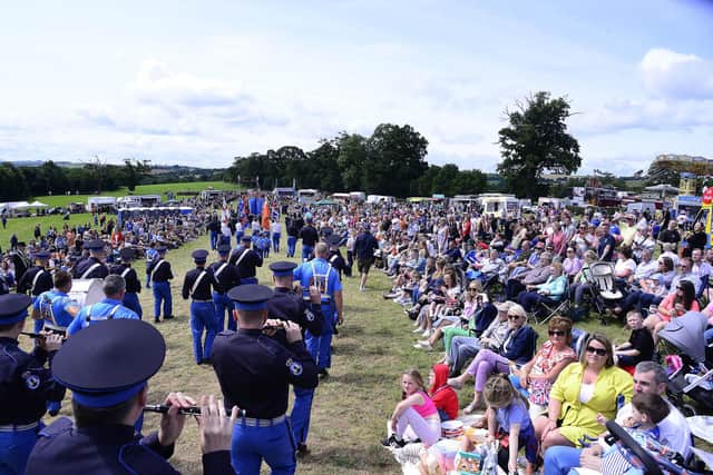 Tens of thousands of visitors converged on Scarva for the Thirteenth celebrations. Pic: Arthur Allison/Pacemaker Press.