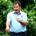 Sir Nick Faldo during the Pro-Am day ahead of the Betfred British Masters at The Belfry