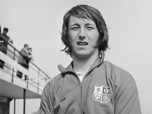 JPR Williams as a member of the British Lions rugby team set to tour Australia and New Zealand in 1971. (Photo by Reg Speller/Fox Photos/Hulton Archive/Getty Images)