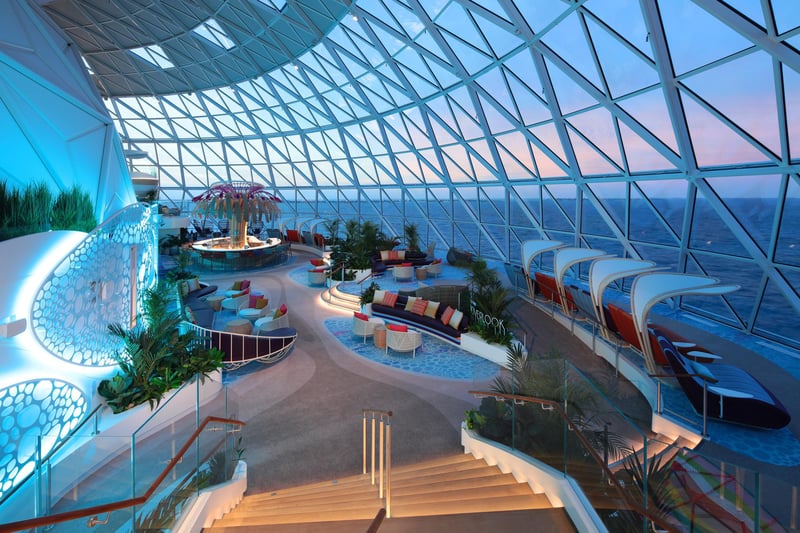 The Overlook in the AquaDome on Icon of the Seas. Image courtesy of Royal Caribbean International