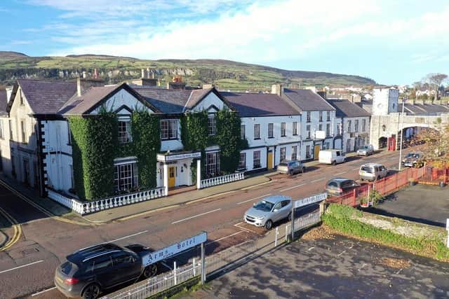 The Londonderry Arms Hotel Carnlough, one of Northern Ireland’s longest established and best-known hotels, has been placed on the market. The hotel is at the heart of the local community and has hosted many artists, writers and musicians and featured in both film and literature