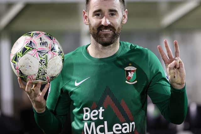 Glentoran ace Niall McGinn 'delighted' with second career hat-trick
