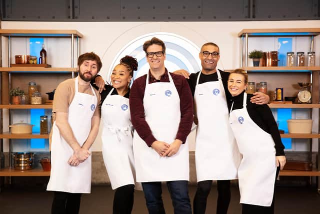 James Buckley, Mica Ven, Marcu Brigstocke, Richie Anderson and Dani Dyer