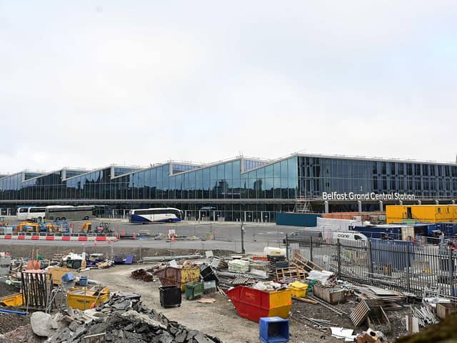 Translink has estimated the new Grand Central Station will cater for up to 20 million journeys a year.   Picture By: Arthur Allison/Pacemaker Press.