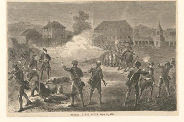 Battle of Lexington, April 19, 1775, New York Public Library. Picture: Wikimedia Commons