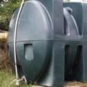 A home heating oil tank