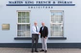 Coleraine-based Turley Legal has announced the acquisition of Martin King French & Ingram, one of Ireland’s oldest law practices, in a landmark move that combines centuries of trusted legal heritage with a modern, forward-looking legal service. Pictured at the Martin King French & Ingram office in Limavady is Keith Leighton of Martin King French & Ingram and John Turley, managing director of Turley Legal