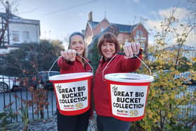 ​Action Cancer Supporters, Noeleen Curry and Louise Reid, launch ‘The Great Big Bucket Collection’