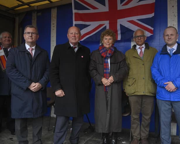The DUP has shared platforms with TUV Jim Allister and Jamie Bryson at anti-protocol rallies over the past two years in a campaign designed to bring an end to the border in the Irish Sea, writes Reg Empey