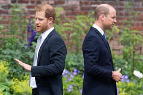 Harry and William. The Duke of Sussex talks of reconciliation while demanding apologies from those he and Meghan are traducing (Photo by Dominic Lipinski / POOL / AFP)