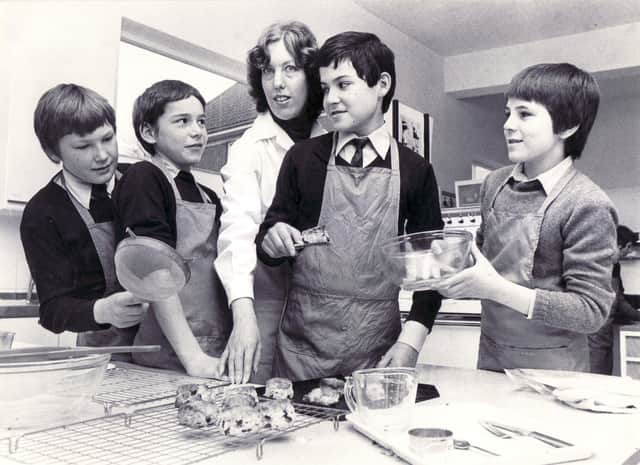 Home economics at High Storrs in March 1980