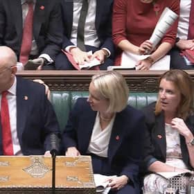 Prime Minister Andy Burnham congratulating Chancellor of the Exchequer John Healey after delivering his Budget in the House of Commons, London. Pic: House of Commons/UK Parliament/PA Wire