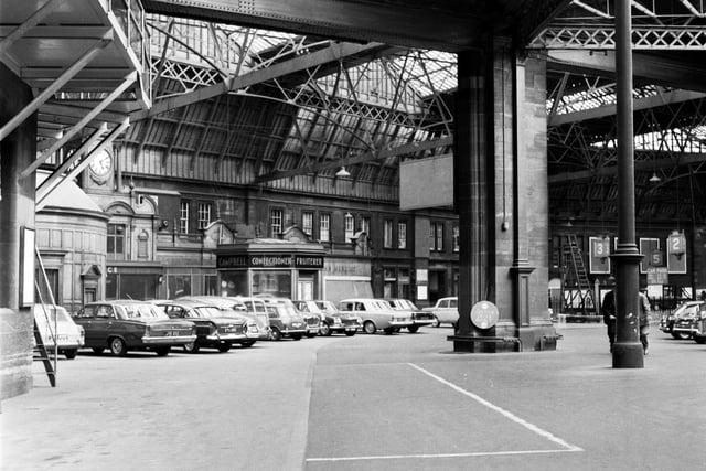 This part of Princes Street Station, pictured in July 1966, is now a car park.