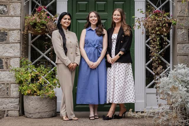 Women in Business NI has announced McKeever Hotels as the first ever year-long sponsor of its Just Connect networking series in what is a significant investment in one of Northern Ireland’s premier professional programmes for women across the region. Pictured are Catherine Ashman, head of marketing and sales at McKeever Hotels, Ciara Hughes, events manager at Women in Business and Aoife Murray, Group business development manager at McKeever Hotels