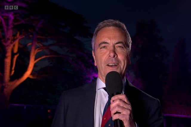 The Ulster-born actor Jimmy Nesbitt reading a poem during the coronation concert at Windsor Castle on Sunday night. Before his appearance he said: “I'm just so delighted in the sense that every political party turned up yesterday for it and I think that's progress"