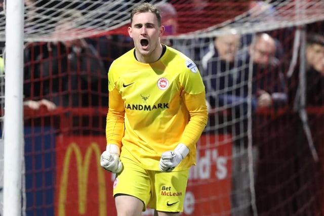 Larne goalkeeper Rohan Ferguson kept an 11th clean sheet of the season at Stangmore Park and was forced to make five saves, including one from Joe Moore in the first-half when the score was 0-0.