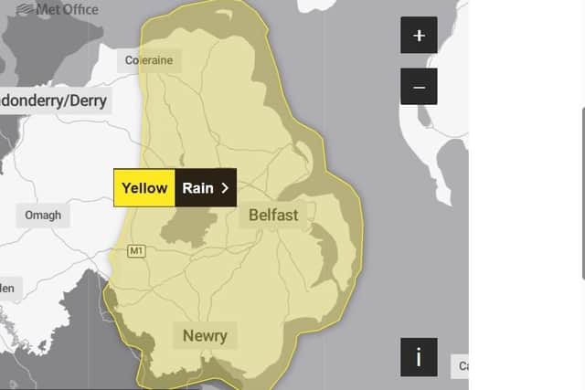 weather warning NI