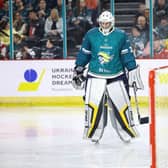 Belfast Giants All Stars’ Petr Cech during their game against Dnipro Kherson at the SSE Arena, Belfast in support of Ukrainian Hockey Dream. PIC: William Cherry/Presseye
