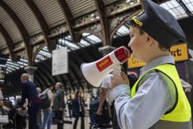 Seven-year-old Co Down lad Leo Kelly won a special day out with Hornby to work as a train conductor for the day.