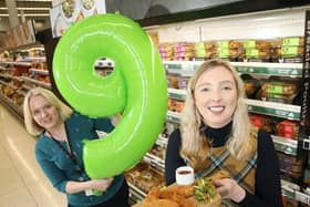 Moy Park secures listings for nine new breaded lines in Asda stores across NI. Pictured are Cathy Elliott, NI local buying manager at Asda and Chloe Gill, brand marketing manager at Moy Park