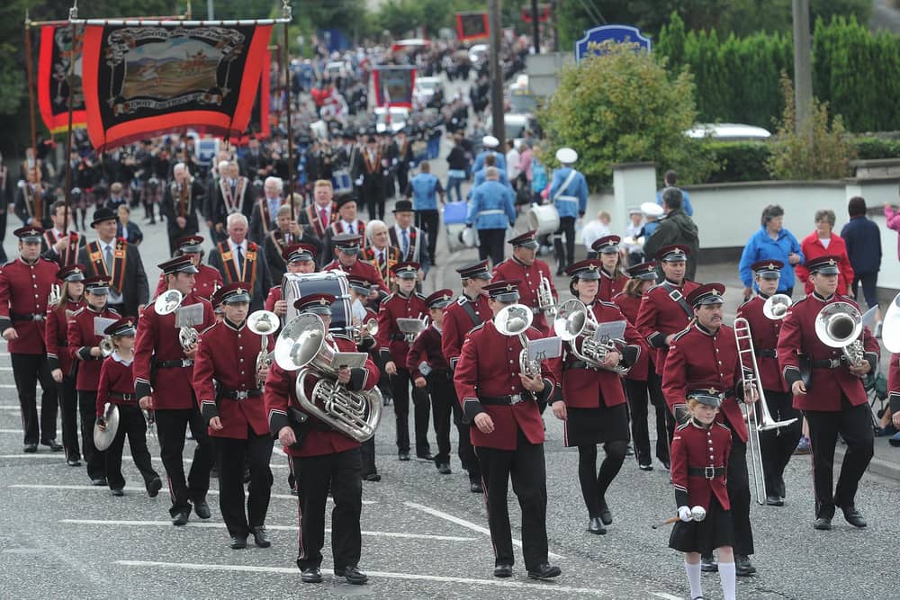 A Royal Black 'Last Saturday' parade in Newry in 2011. Senior Sinn Fein this week went to the Parades Commission complaining about this year's planned march. Photo: Declan Roughan/PressEye