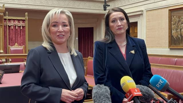 First minister Michelle O’Neill and deputy first minister Emma Little-Pengelly each have the same powers