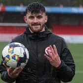 Lee Bonis pictured after netting four goals in Larne's 6-1 success against Glenavon at Inver Park