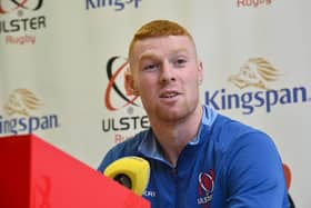 Ulster's Nathan Doak during a Kingspan Stadium press conference ahead of the United Rugby Championship fixture against Glasgow Warriors at Scotstoun. (Photo by Arthur Allison/Pacemaker Press).