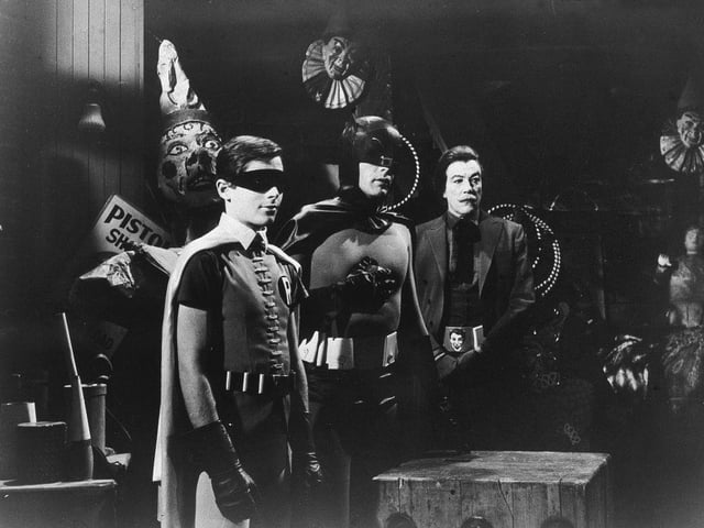 The original 60s Bat Adam West branched out into the first feature film following the success of The Batman TV show in American. Dated, but great all the same.