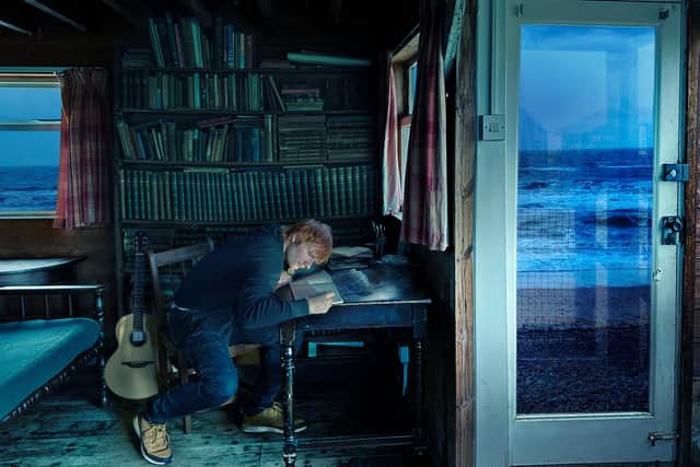 Undated handout photo courtesy of Annie Leibovitz of Ed Sheeran who has said he "spiralled through fear, depression and anxiety" last year after his wife was diagnosed with a tumour and his close friend Jamal Edwards died. The chart-topping singer, 32, said Cherry Seaborn, who he married in 2019, was told by doctors she had a tumour while pregnant with their second child, who was born in May, "with no route to treatment until after the birth".  Issue date: Wednesday March 1, 2023. PA Photo. In a statement announcing his new album, called - (the mathematical symbol for subtract), which is due to be released on May 5, Sheeran said the songs had been influenced by the difficult events he had faced. See PA story SHOWBIZ Sheeran. Photo credit should read: Annie Leibovitz/PA Wire 



NOTE TO EDITORS: This handout photo may only be used in for editorial reporting purposes for the contemporaneous illustration of events, things or the people in the image or facts mentioned in the caption. Reuse of the picture may require further permission from the copyright holder.                             