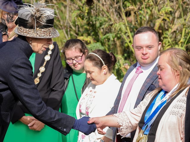 Princess Royal attends the garden party at Hillsborough Castle, Co. Down.